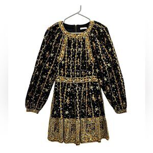 Ulla Johnson Daya Sequin Beaded Embroidered Mini Dress